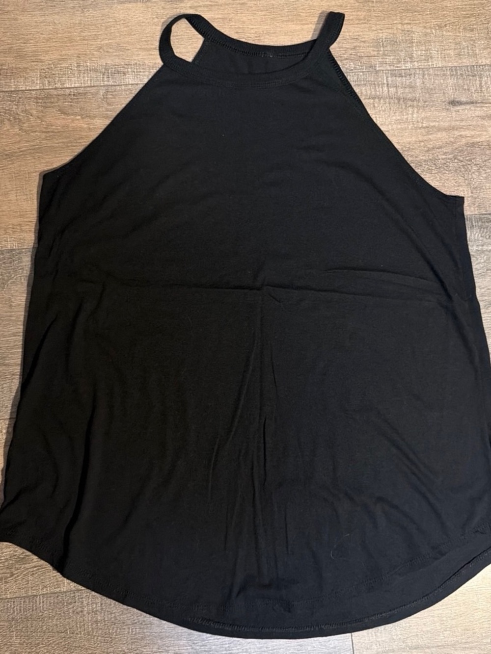 Women's Black High-Neck Tank Top - Sleek Summer Staple